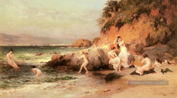  Bath Tableaux - Les beautés baigneuses Frederick Arthur Bridgman